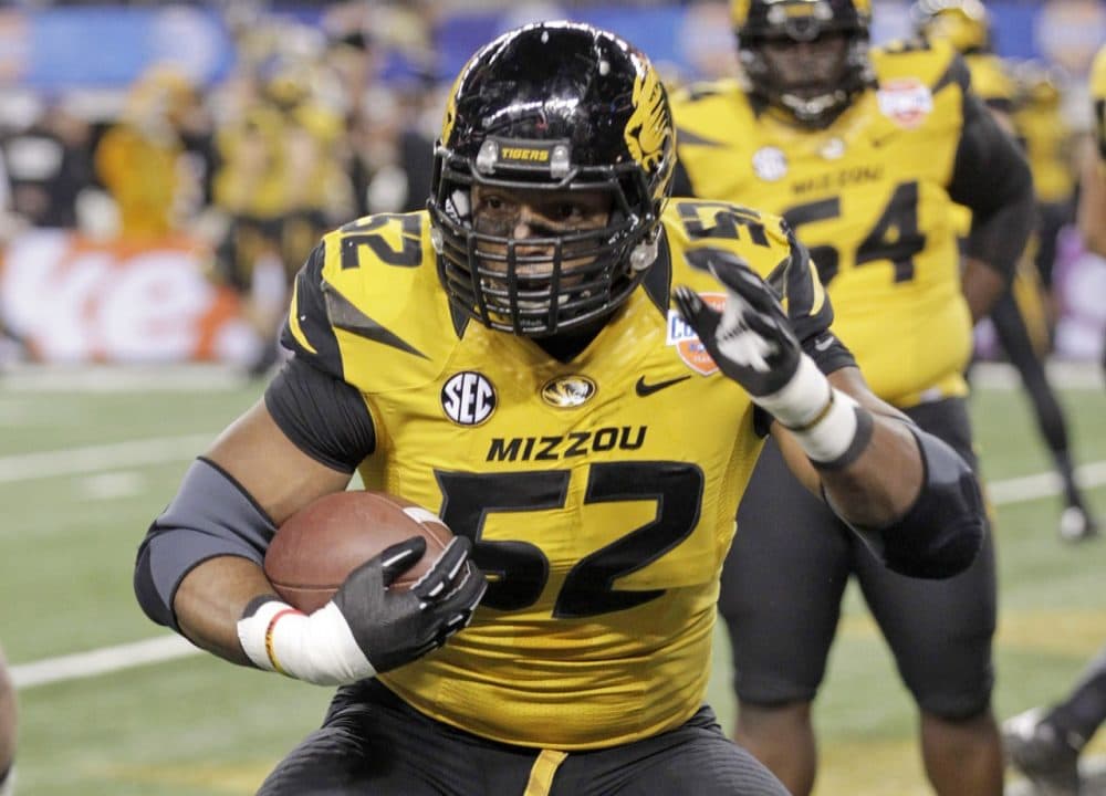 This week Missouri football player Michael Sam announced he is gay. Sam just finished his senior season and plans to become the first openly gay player in the NFL.  (Tim Sharp/AP)