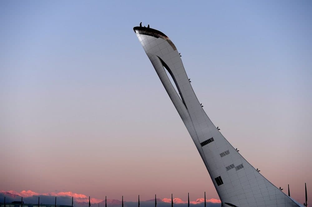Finishing touches are put on the Olympic Cauldron, but some have found Sochi is still not prepared for the games. (Pascal Le Segretain/Getty Images)