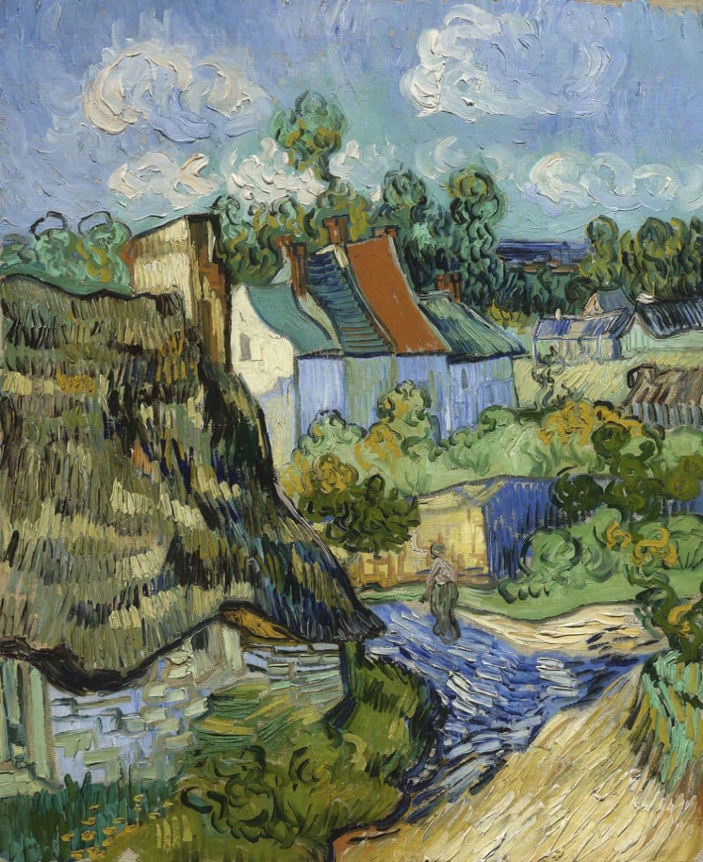 Vincent van Gogh's 1890 painting &quot;Houses at Auvers.&quot; (Museum of Fine Arts)