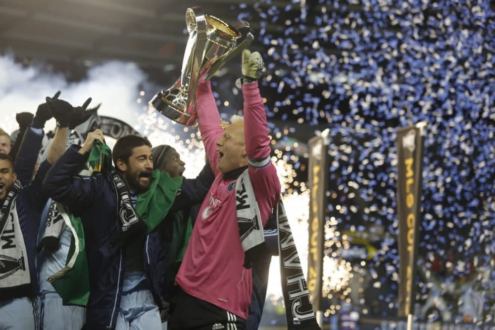 Sporting KC won the MLS Cup last year, but this year they'll have to do without Jimmy Neilsen (1). (Ed Zurga/Getty Images)