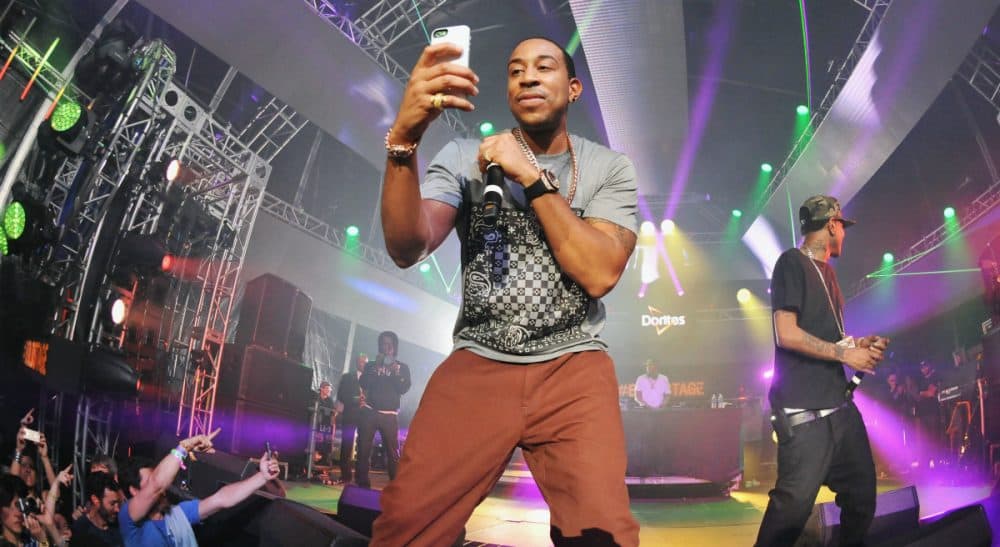 Hip hop artist Ludacris headlines at the Doritos #BoldStage at the South by Southwest Music Festival on Saturday, March 15, 2014, in Austin, Texas. For the first time since its debut at South by Southwest in 2012, fans experienced performances from inside a larger-than-life vending machine turned concert stage. (Darren Abate/AP)