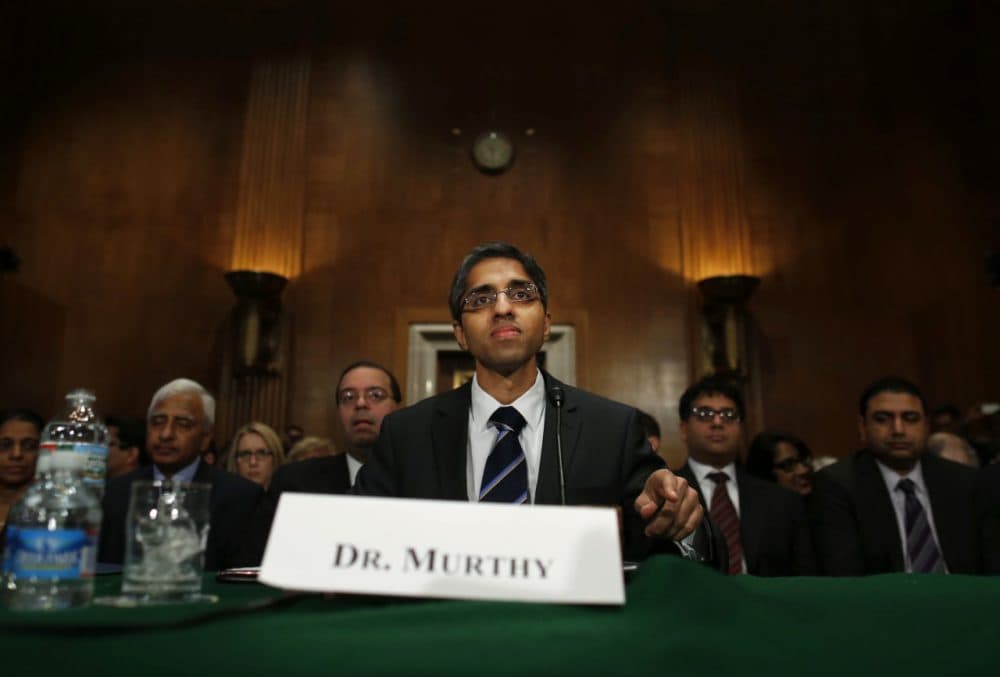 Dr. Vivek Hallegere Murthy, President Barack Obama's nominee to be the next U.S. Surgeon General, prepares to testify on Capitol Hill in Washington, Tuesday, Feb. 4. (Charles Dharapak/AP)