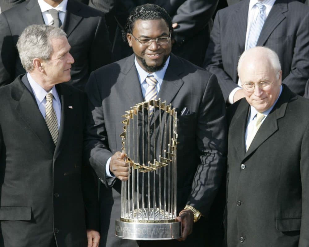 David Ortiz visited the White House in 2008 after the Red Sox won the World Series in 2007. He will be back on April 1 when President Obama honors the Red Sox. (Haraz N. Ghanbari/AP)