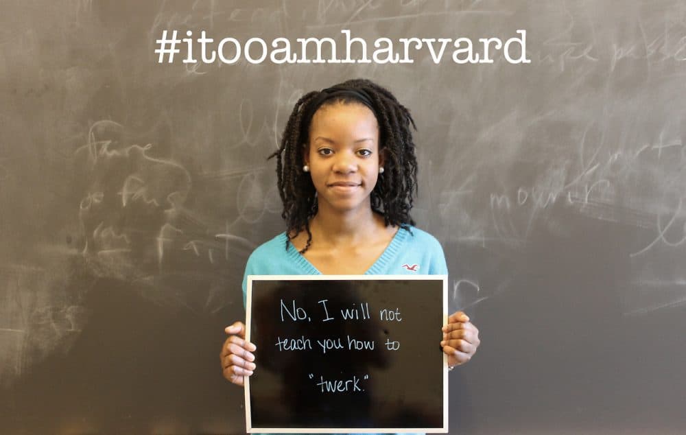 A photo campaign called &quot;I, Too, Am Harvard&quot; highlights the faces and voices of black students at Harvard College. (Courtesy &quot;I, Too, Am Harvard&quot;)