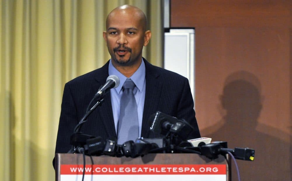 College Athletes Players Association President Ramogi Huma says he's not surprised  by the regional director's decision. (David Banks/Getty Images)