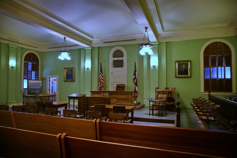 A courtroom. (Wikimedia commons)