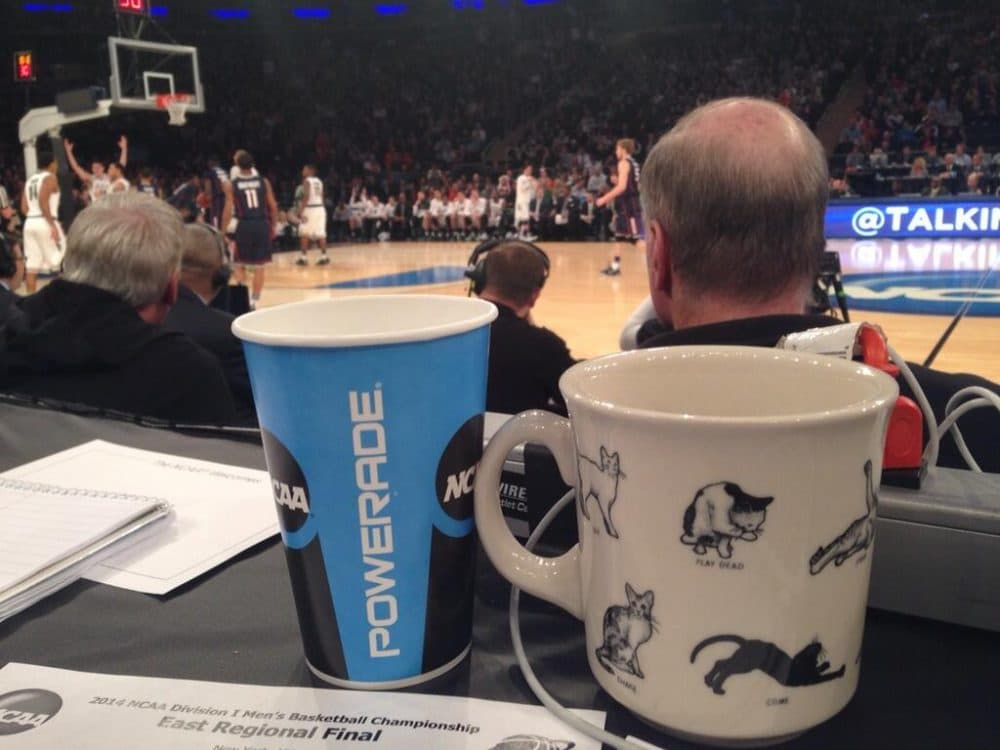 Here's the cat mug in question before it was confiscated. (Jason Gay/ Wall Street Journal)
