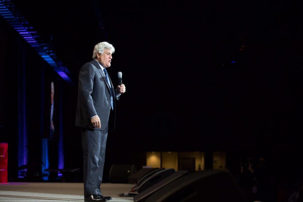 Jay Leno performs in Grand Rapids, Mich. last month. (Gilda's LaughFest via AP)