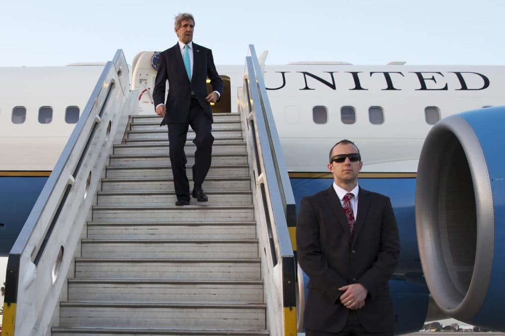 Secretary of State John Kerry arrives in Israel last month. (Jacquelyn Martin/AP/Pool)