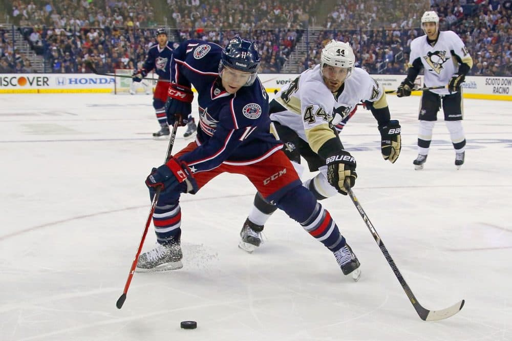 Matt Calvert and the rest of the Columbus Blue Jackets have figured out how to pester the Penguins. ( Kirk Irwin/Getty Images)