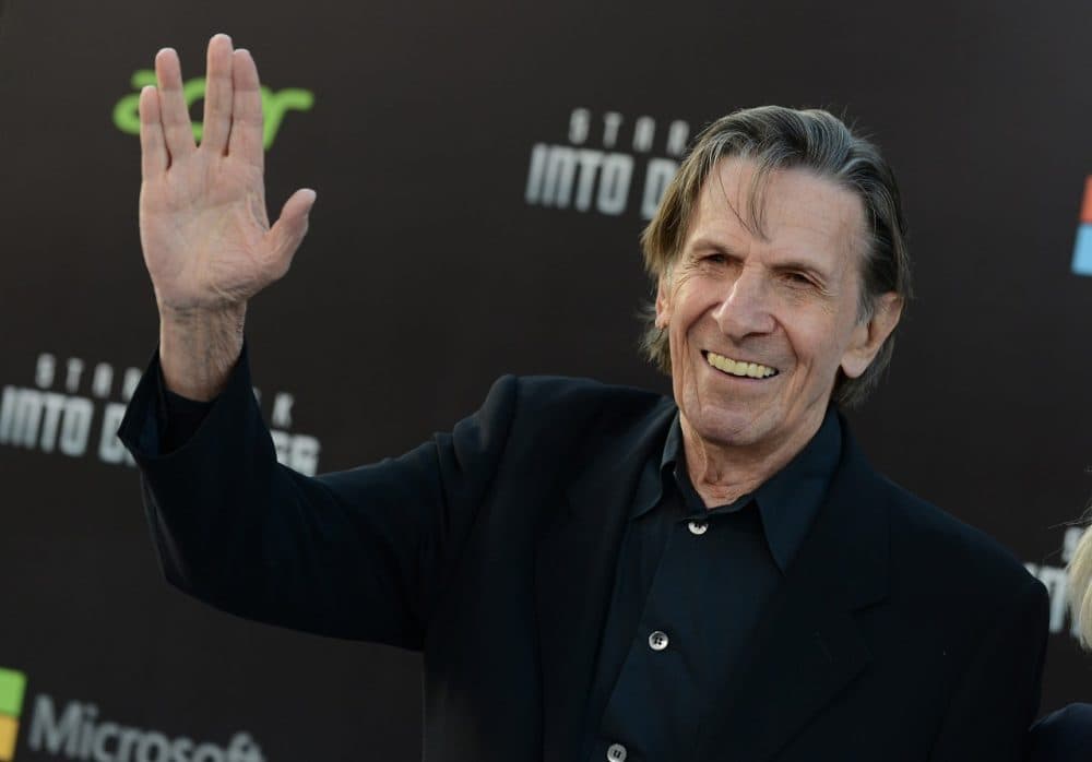 Leonard Nimoy arrives at the LA premiere of &quot;Star Trek Into Darkness&quot; at The Dolby Theater on Tuesday, May 14, 2013 in Los Angeles. (Jordan Strauss/Invision/AP)