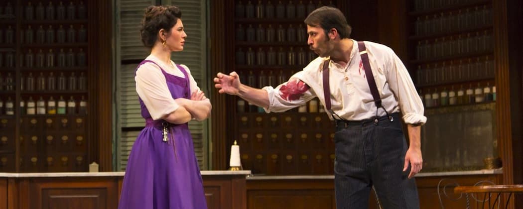 Christina Pumariega as Adela and Juan Javier Cardenas as her half-brother in &quot;Becoming Cuba&quot; at the Huntington Theatre Company. (T. Charles Erickson)