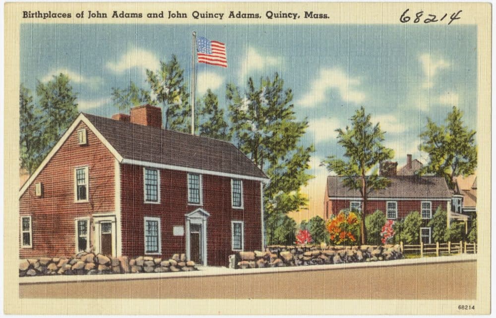 The birthplace of John Adams and John Quincy Adams in Quincy, Mass. (Boston Public Library/Flickr)
