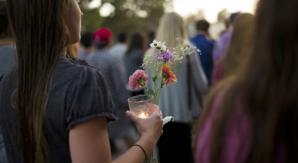 The rationale behind Elliot Rodger's alleged killing spree amplify the toxic ideals of masculinity that pervade our society. In this photo, people march on the campus of the University of California, Santa Barbara during a candlelight vigil held to honor the victims of Friday night's mass shooting on Saturday, May 24, 2014. Sheriff's officials say Elliot Rodger, 22, went on a rampage near UC Santa Barbara, stabbing three people to death at his apartment before shooting and killing three more in a crime spree through a nearby neighborhood. (Jae C. Hong/AP)