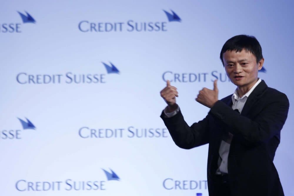 Jack Ma, chairman of China's largest e-commerce firm Alibaba Group, gestures during a conference in Hong Kong Wednesday, March 20, 2012. Ma's company filed for a hotly anticipated US IPO on Tuesday, May 6, 2014.