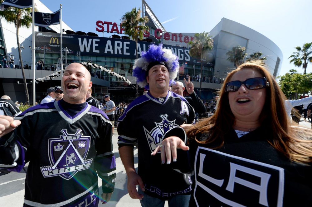 The L.A. Kings didn't just win Game 1 of the Stanley Cup Finals. Their fans bought a record number of tickets and merchandise. (Kevork Djansezian/Getty Images)