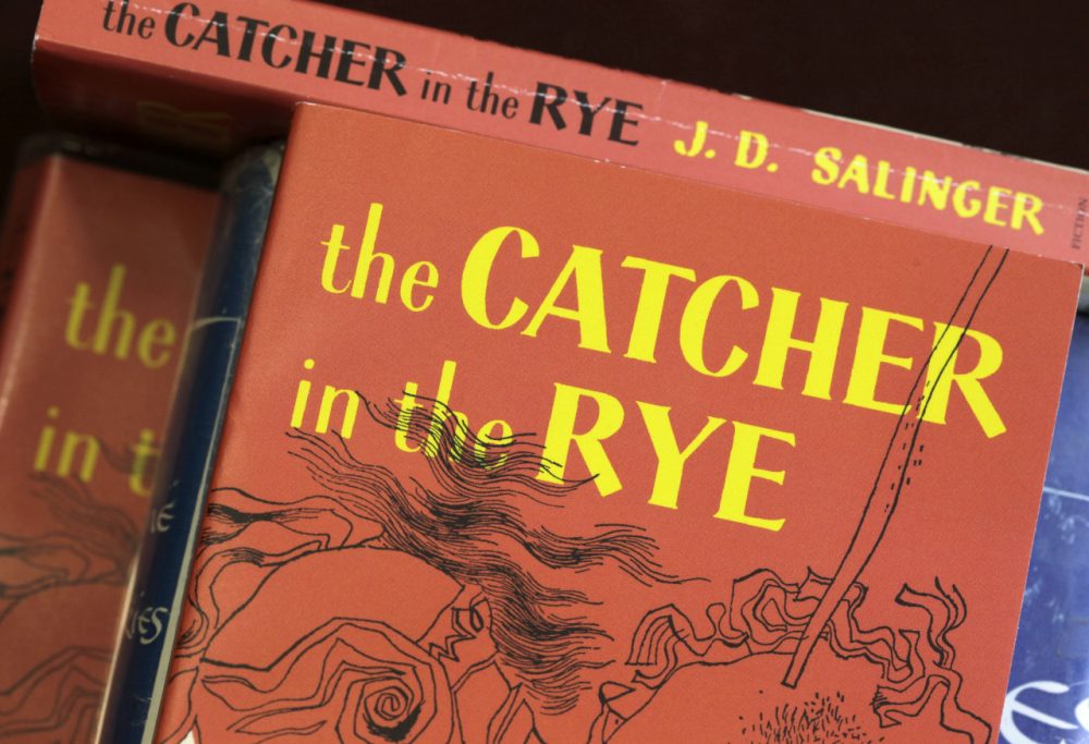 Copies of J.D. Salinger's classic novel &quot;The Catcher in the Rye.&quot; (Amy Sancetta/AP)