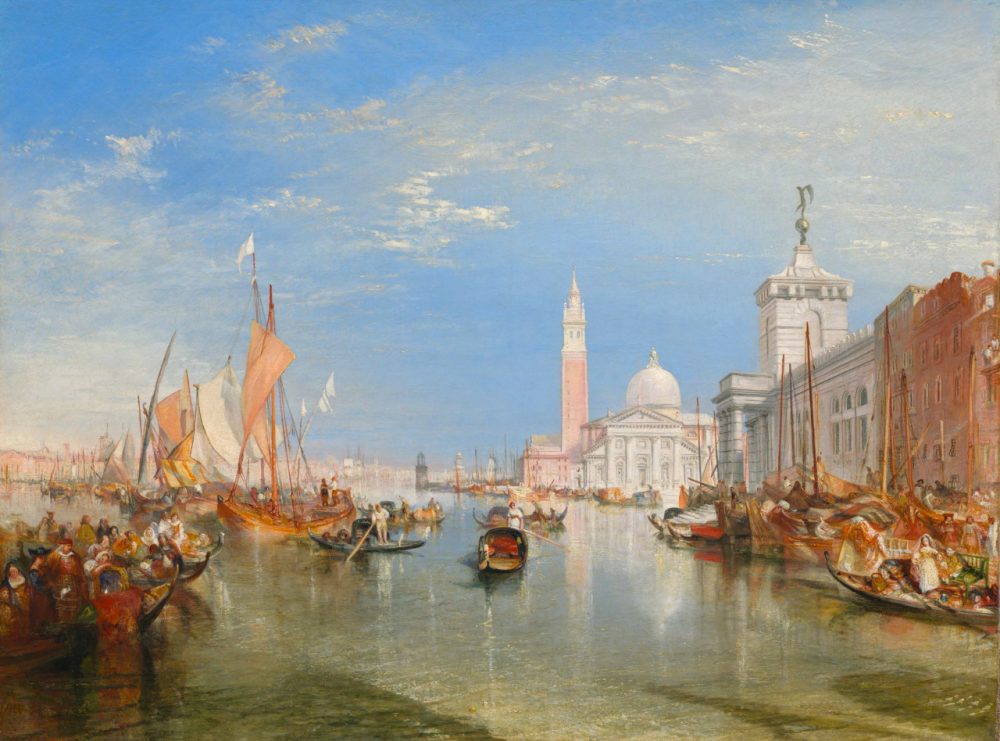 A Venetian cityscape by J.M.W. Turner, &quot;Venice: The Dogana and San Giorgio Maggiore.&quot; (Courtesy Peabody Essex Museum)