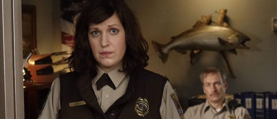 Allison Tolman as Molly Solverson and Bob Odenkirk as Bill Oswalt in the season finale of &quot;Fargo.&quot; (Chris Large/FX)