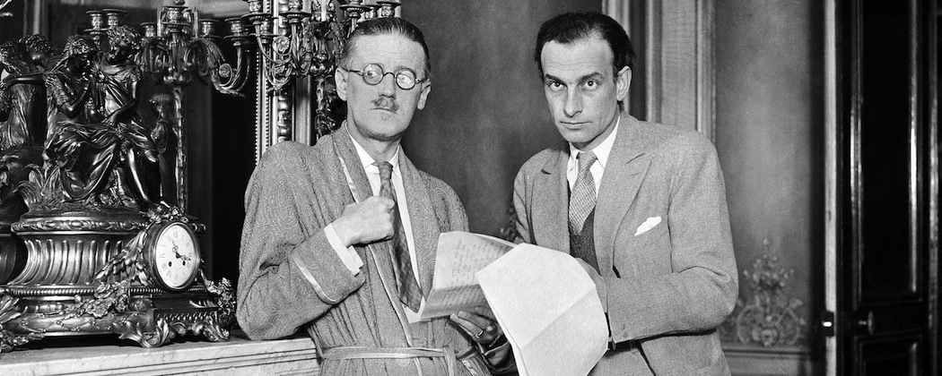 James Joyce and French poet Philippe Soupault  in 1931. (AP)