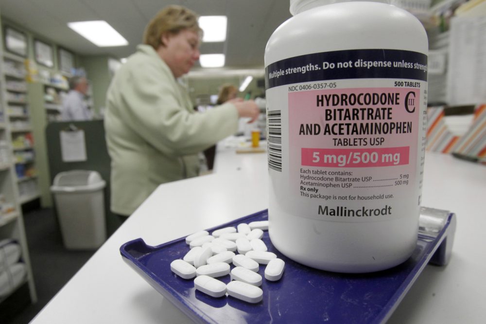 Hydrocodone pills, also known as Vicodin. (Toby Talbot/AP)