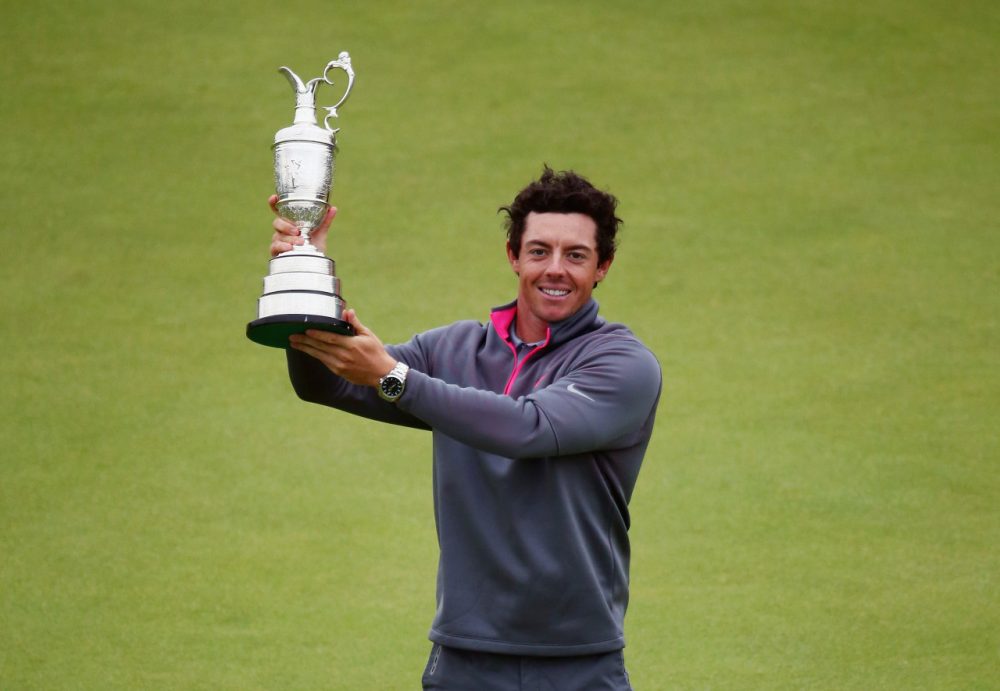 Rory McIlroy edged out Sergio García and Rickie Fowler for the Open Championship title. (Matthew Lewis/Getty Images)
