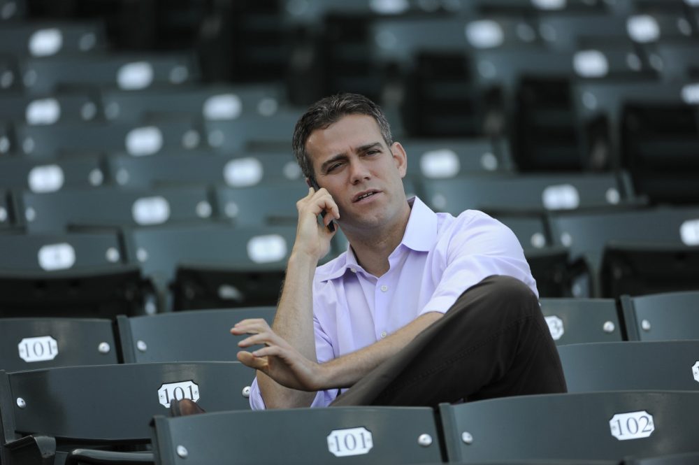 Chicago Cubs President of Baseball Operations wasn't too happy with the way MLB's competitive balance lottery played out. (David Banks/Getty Images)