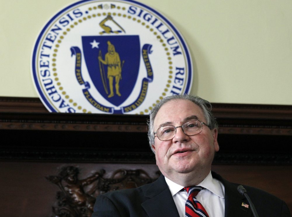 Massachusetts House Speaker Robert DeLeo during a 2011 press conference , April 21, 2011 where he discussed legislation designed to overhaul the state Probation Department. (Elise Amendola/AP)