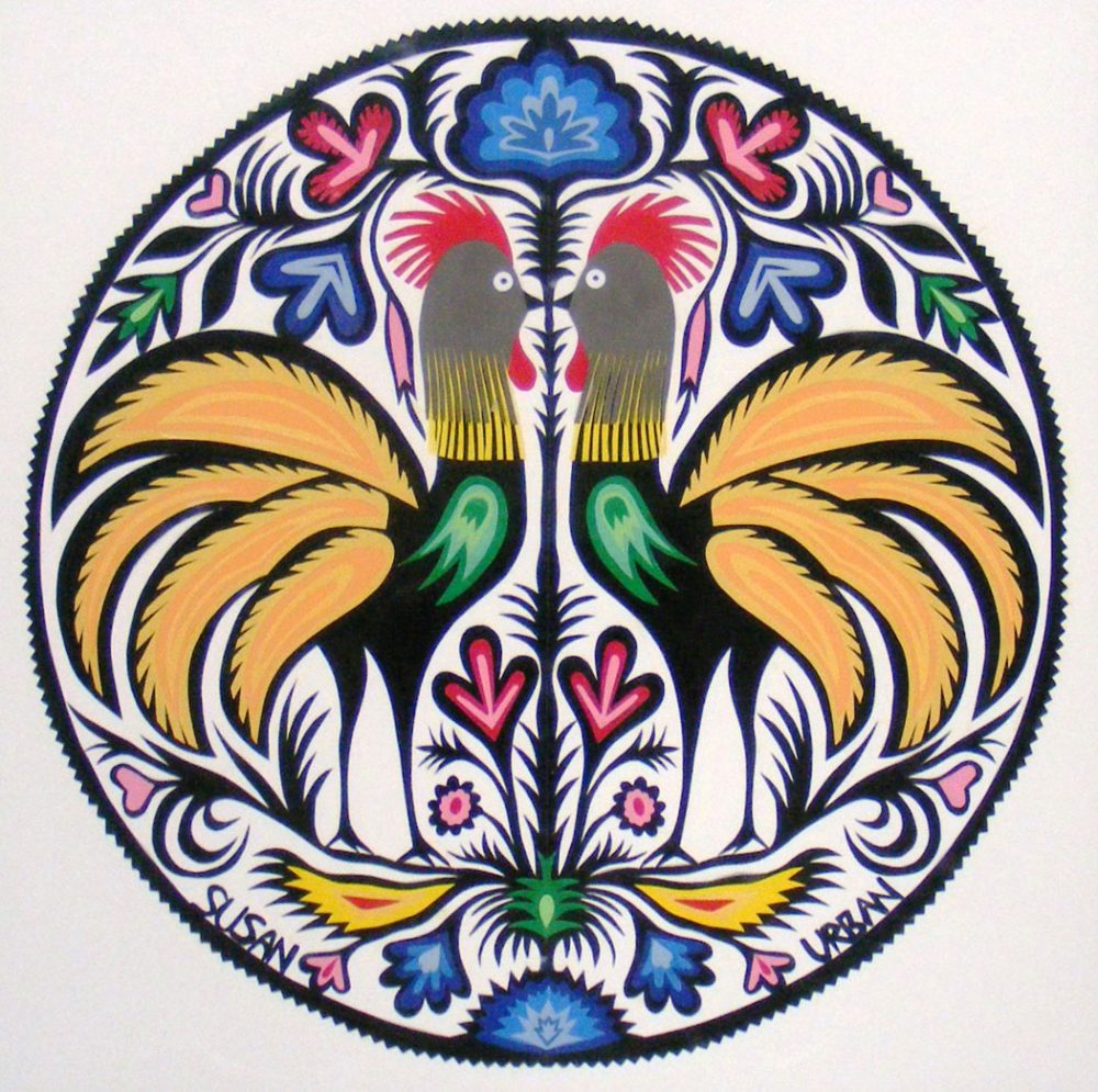 One of Susan Urban's papercut rooster designs. (Susan Urban)