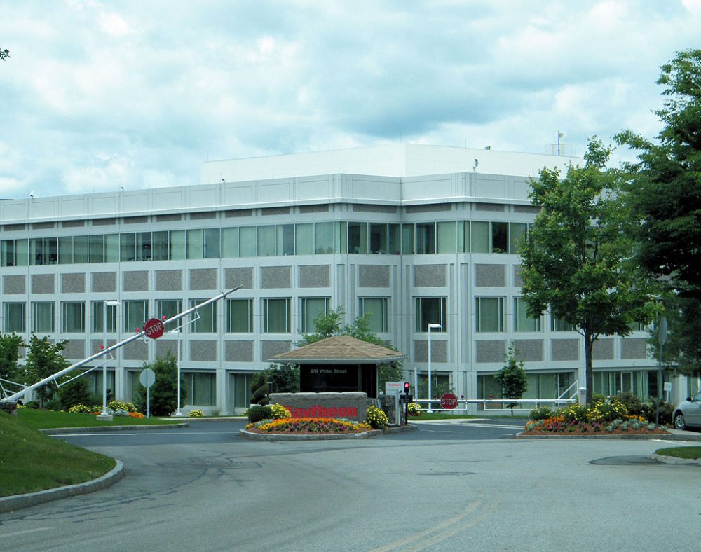 Raytheon headquarters in Waltham (Wikimedia Commons)