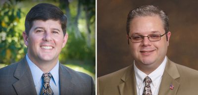 Republican U.S. Rep. Steven Palazzo (left) and Democrat Matt Moore are facing off in Mississippi's fourth congressional district. (Facebook)
