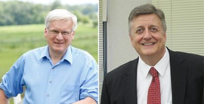 Republican state Senator Glenn Grothman (left), and Democratic county executive Mark Harris (right), are facing off in Wisconsin's sixth congressional district. (glenngrothman.com / harrisforwisconsin.com)