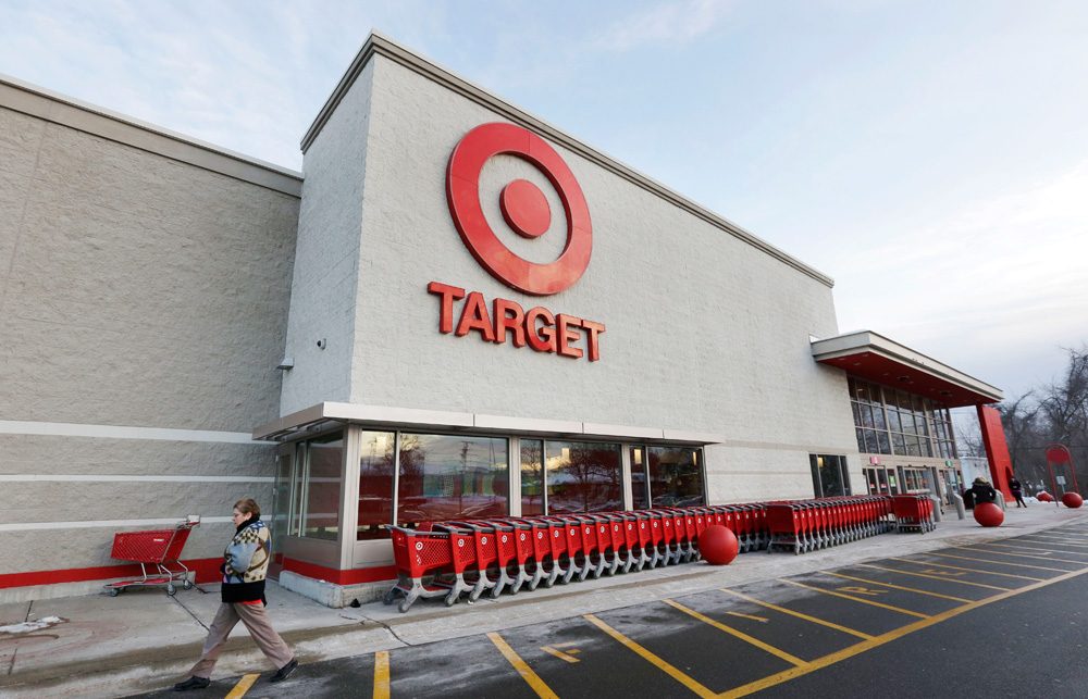 Nearly 1 million Massachusetts residents were affected by Target's massive security breach in late 2013, the state says. Here's a Target store in Watertown on Dec. 19, 2013. (Steven Senne/AP)
