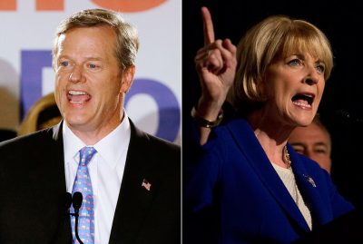 John Sivolella: &quot;Baker’s camp has dared the other side to engage in debate and to get specific. The electorate will soon find out if the Coakley campaign accepts the challenge.&quot; Pictured: Republican Charlie Baker, left, and Democrat Martha Coakley (Stephan Savoia/AP, Jesse Costa/WBUR)