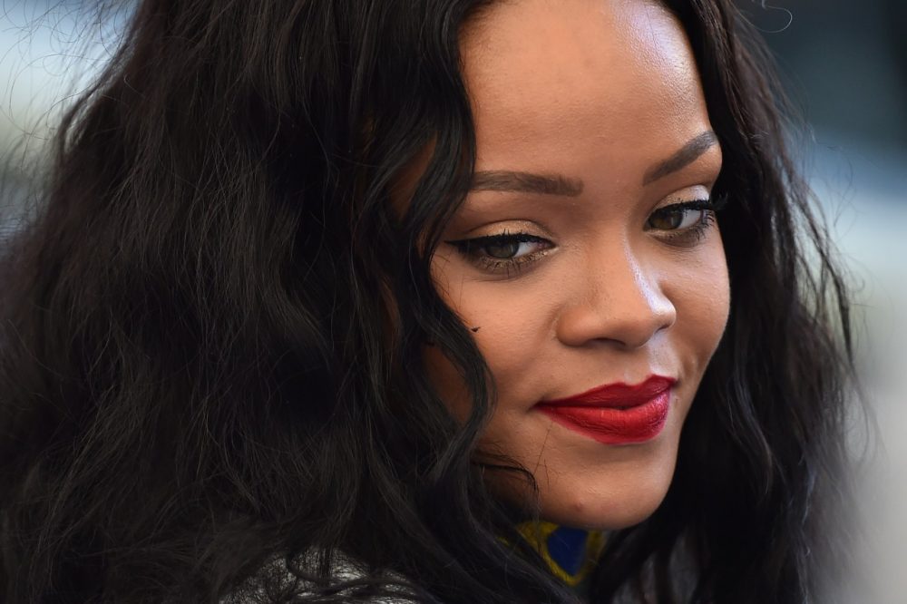 Pop star and domestic violence survivor Rihanna blasted CBS' decision to drop her song from an NFL broadcast. The network then dropped it permanently. (GABRIEL BOUYS/AFP/Getty Images)