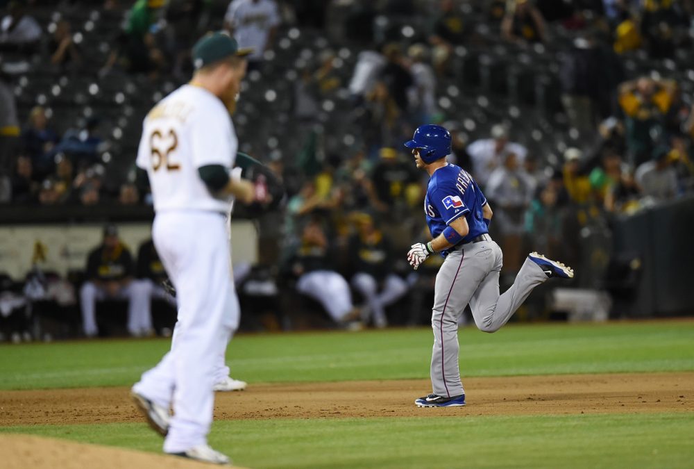 The Oakland A's had a five-game lead in the AL West but currently sit more than 10 games behind the LA Angels. (Thearon W. Enderson/Getty Images)