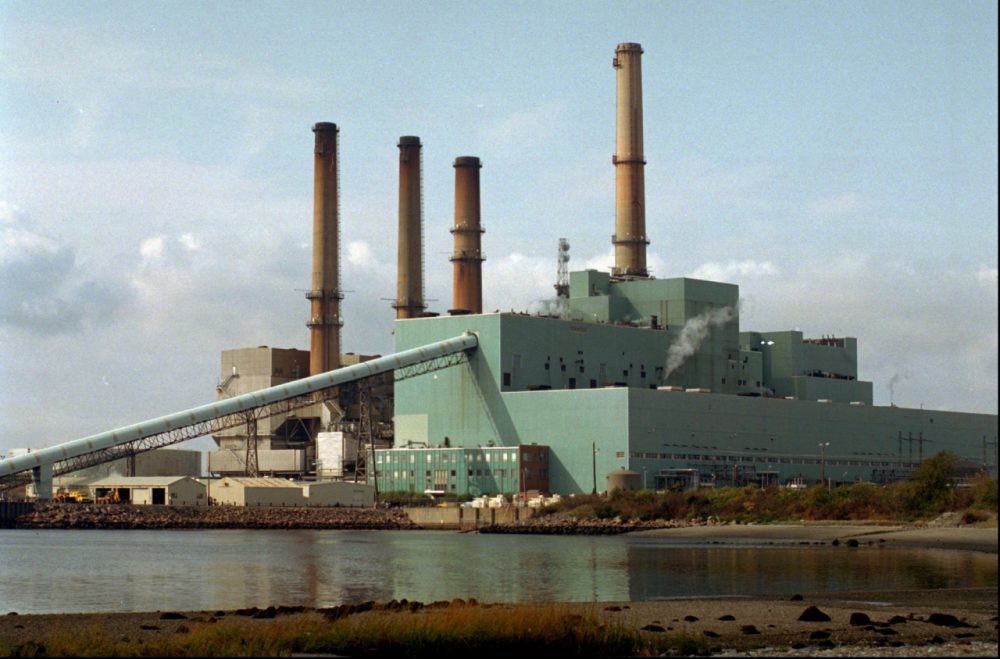 The Brayton Point Power Station in Somerset, Mass., is shown in this Wednesday, Oct. 23, 1996 file photo. National Energy &amp; Gas Transmission Inc., the company that owns the Brayton Point power plant, is appealing an order from the Environmental Protection Agency on water the plant takes in and releases back into Mount Hope Bay. &quot;We regret that there is no choice but to challenge some of the conclusions and requirements of the EPA permit for Brayton Point,&quot; the company's spokeswoman, Natalie Wymer, said Wednesday, Nov. 5, 2003. (AP)