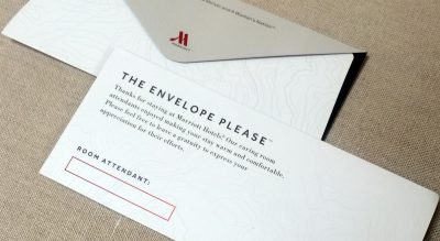 Cody Fenwick: &quot;Servers and other tipped staff live off the avails of a lopsided exchange.&quot; Pictured: An envelope that Marriott will be placing in 160,000 hotel rooms in the U.S. and Canada beginning this week to encourage guests to leave a tip for the person who cleans the room. The envelopes bear the name of the room attendant. Marriott is launching the project with Maria Shriver, founder of A Woman’s Nation, an organization that works on issues empowering women. (A Woman’s Nation/AP)