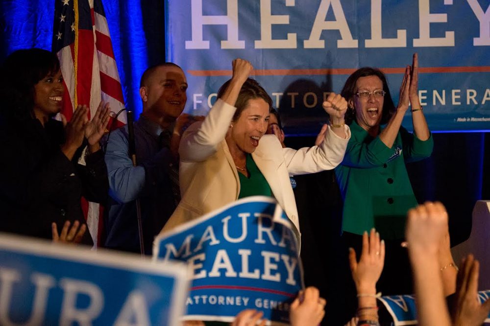 Maura Healey walked away with a commanding lead in what was supposed to be a close Democratic attorney general primary. (Jesse Costa/WBUR)
