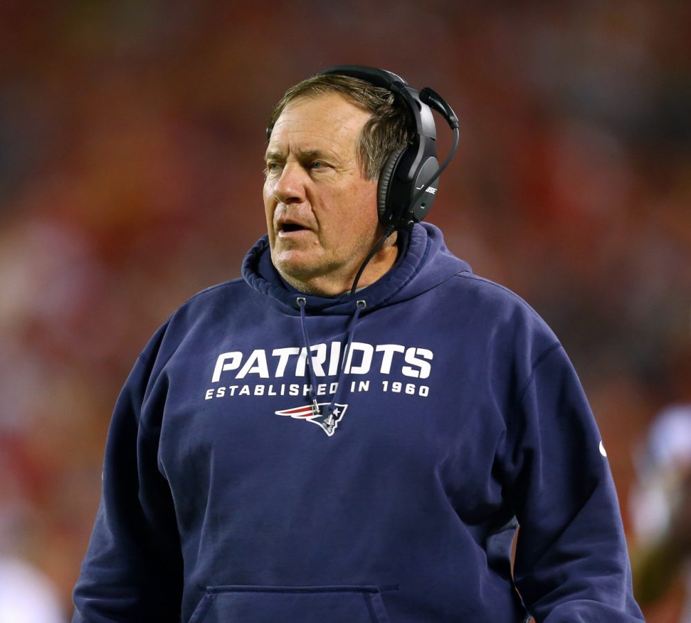 The Kansas City Chiefs dominated Bill Belichick’s New England Patriots on Monday Night Football this week, 41-14. Does the loss signify an end to Belichick’s coaching eminence? (Dilip Vishwanat/Getty Images)