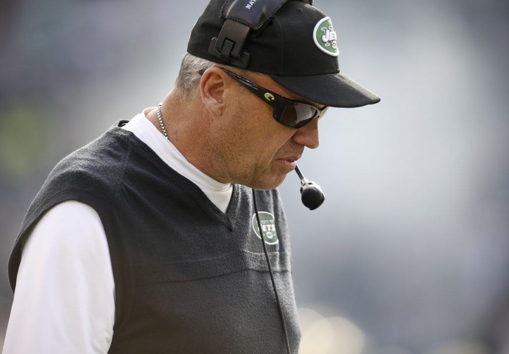 Rex Ryan knows his days as Jets head coach could be numbered. (Jeff Zelevansky/Getty Images)