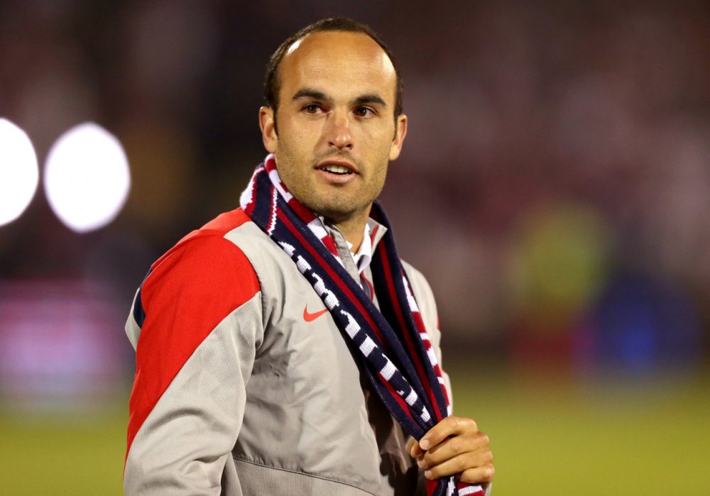 Long a mainstay for the U.S. Men's soccer team, Landon Donovan has donned the red, white, and blue for the last time. (Mike Lawrie/Getty Images)