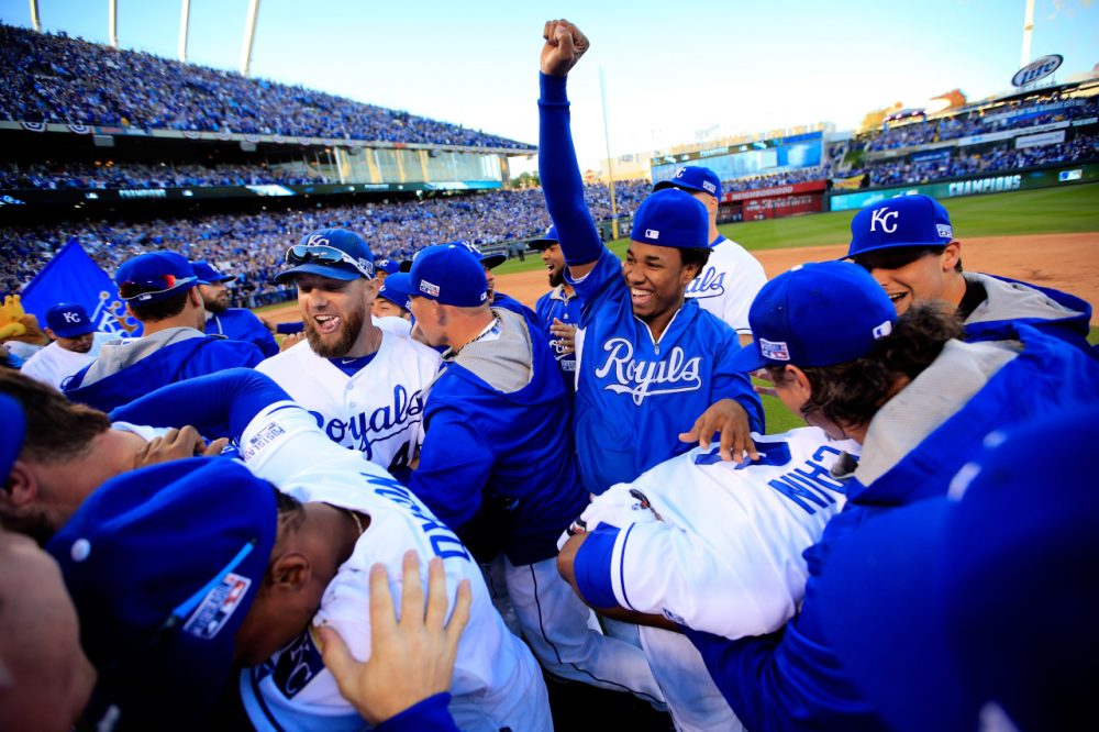 The Kansas City Royals are going to the World Series for the first time since 1985, but Only A Game analyst Charlie Pierce thinks their ride is coming to an end. (Jamie Squire/Getty Images)