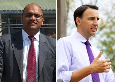Democrat Manan Trivedi and Republican Ryan Costello are facing off in Pennsylvania's sixth congressional district. (trivediforcongress.com / ryancostelloforcongress.com)
