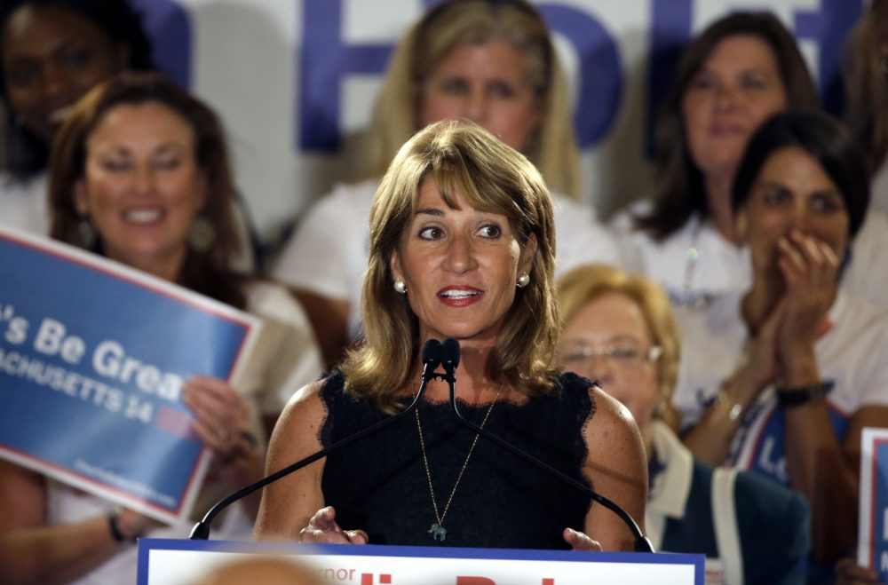 Massachusetts Republican lieutenant governor candidate Karyn Polito speaks during her primary election night rally Tuesday, Sept. 9, 2014 in Boston, Mass. (AP)