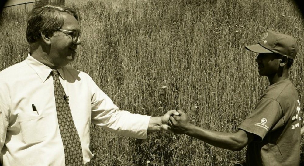 Tiziana Dearing: &quot;Mayor Menino loved Boston. Everyone says it. But to know him, to work with him, was to discover layers upon layers of his love for the job, the city and its people.&quot; Pictured: The late Mayor of Boston, Tom Menino, greeting a youth summer worker on July 13, 1993. 