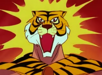A still from the original opening of the Tiger Mask anime series.  (Toei Animation)