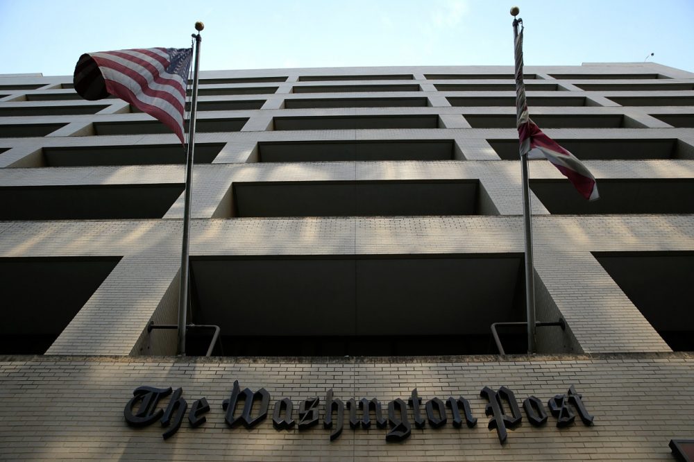 Pictured is the Washington Post building on August 5, 2013.  (Win McNamee/AFP/Getty Images)