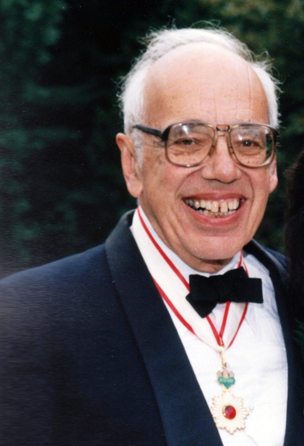 Francis Tenny wears his Order of the Rising Sun medal in 1993. (Courtesy of Laura Tenny)