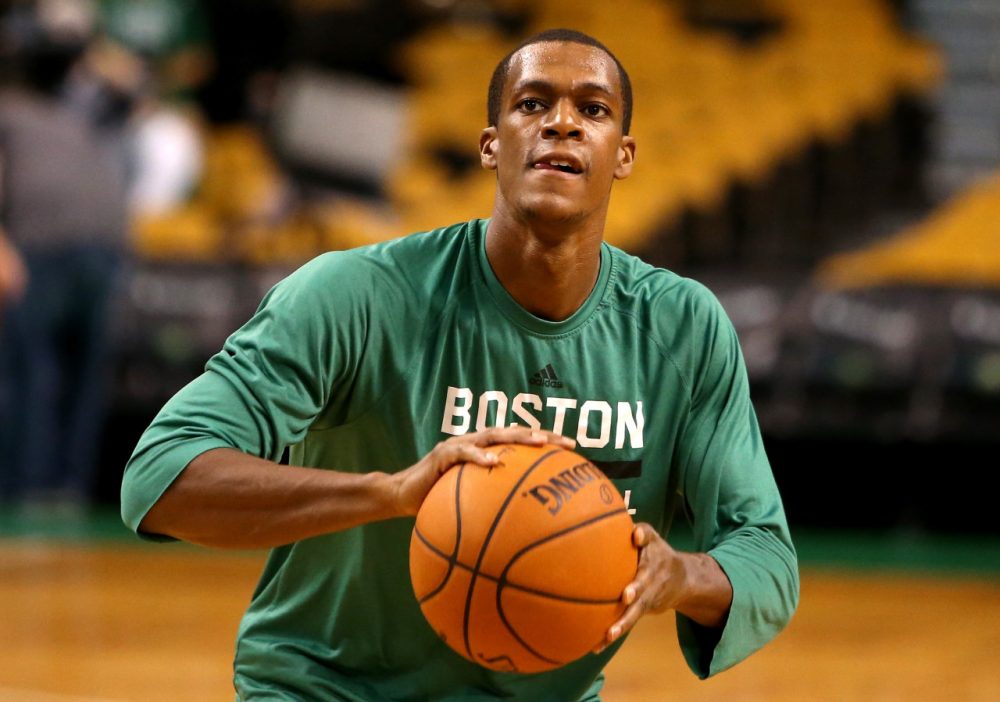 (Mike Lawrie/Getty Images) After spending his whole career with the Celtics, Rajon Rondo will join a talented Mavs team that won the title in 2011. (Mike Lawrie/Getty Images)